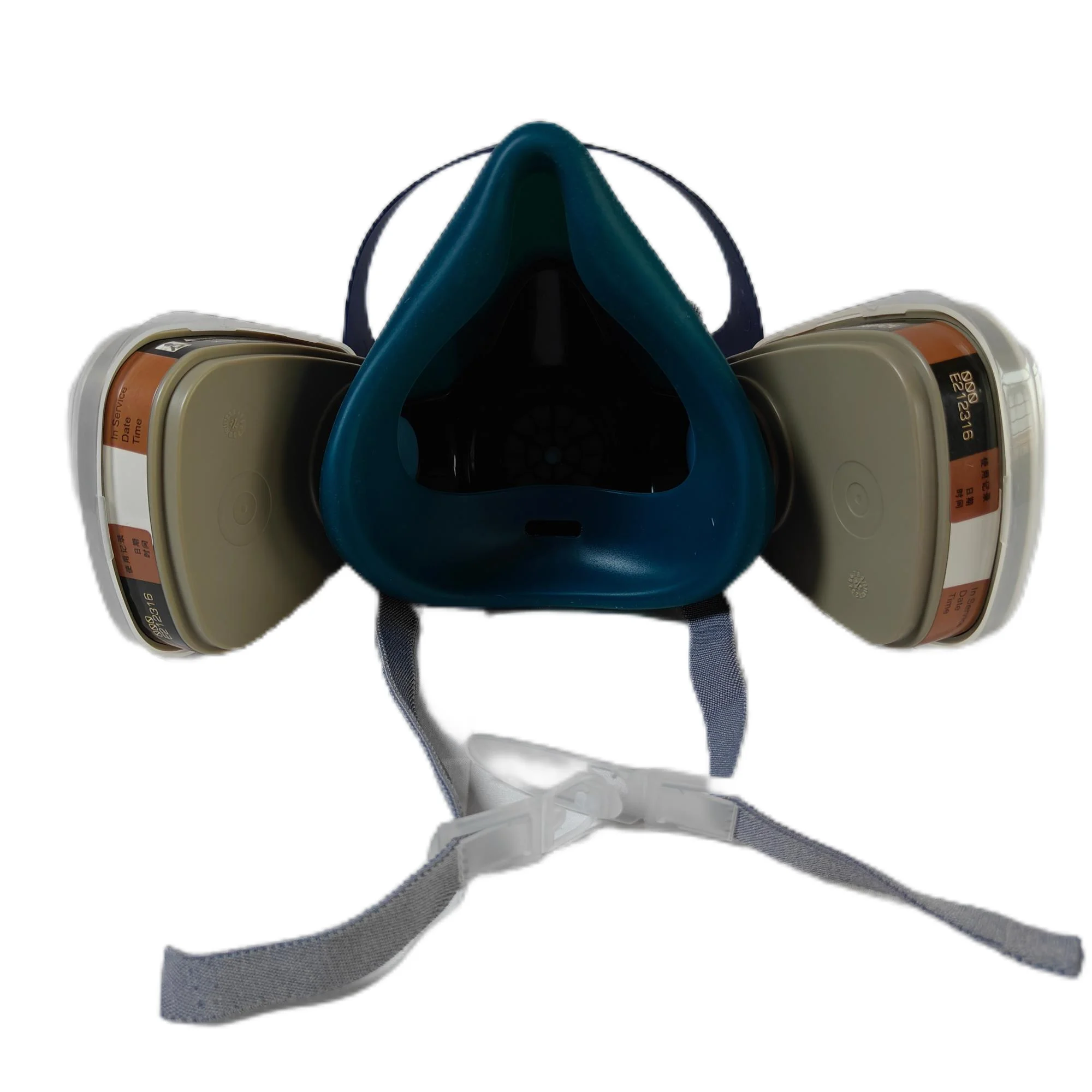 Breathable Silicone Gas Mask Set KN95 Reusable Half Face Respirator with Cartridge Dustproof Spray Box for Car Painting