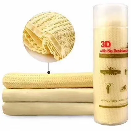 Car drying leather chamois 3d car cleaning cloth 3d pva synthetic chamois