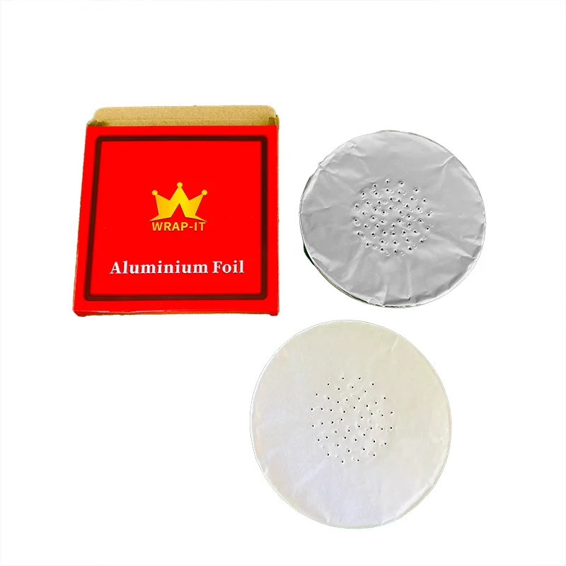 Wholesale High Temperature Resistant Food Grade Aluminum Foil Sheet For Hookah With Customized Size