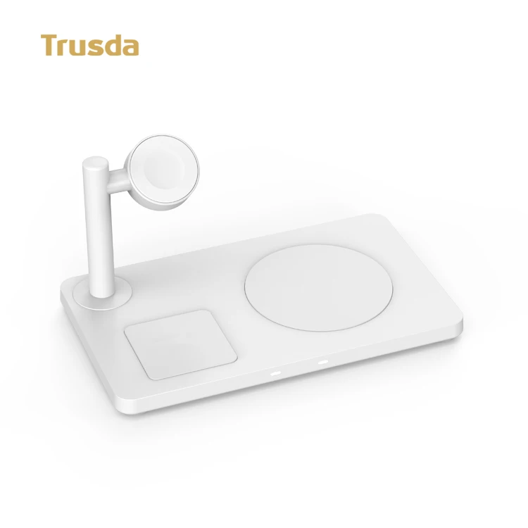 
TRUSDA WP16 Original MFi 3 in 1 Wireless Charger Under Qi CE RoHS FCC Certificated for iPhone iWatch Airpods 