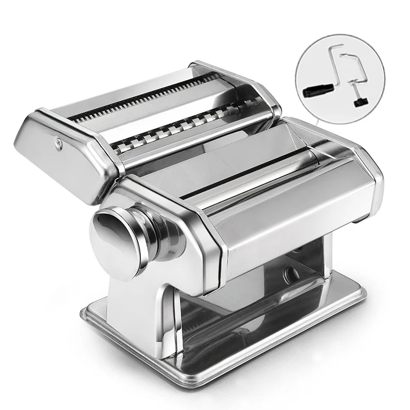  Household Manual Noodle Pasta Machine maker Stainless Steel Rice Making With Stop