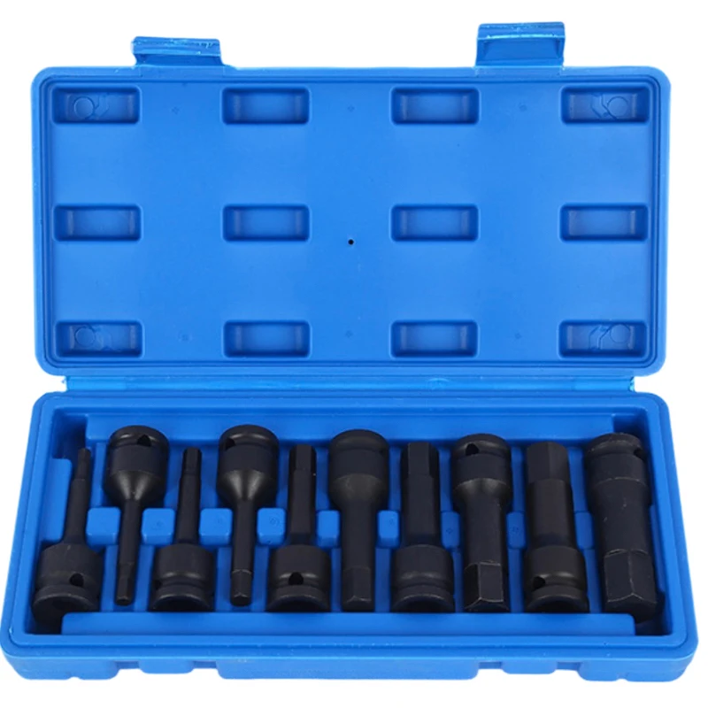 Factory Outlet 10 pcs Air Impact Socket Set 1/2 inch Heavy Duty Wrench Socket Set Tool Hand Tools Auto Repair Tools Wrench Set