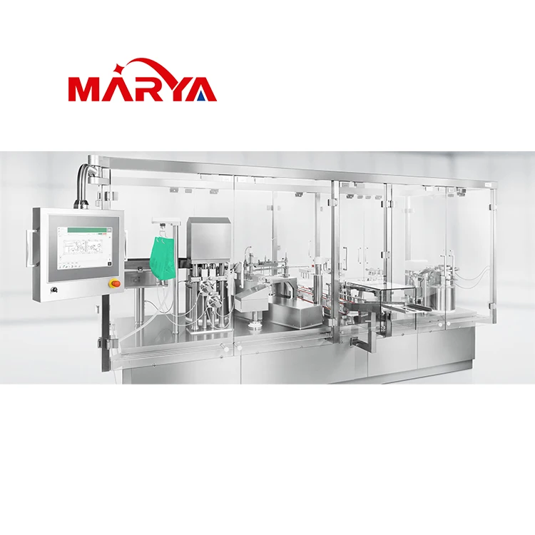 Marya China supplier aseptic ISO pre-filled plastic syringe suspension filling and sealing machine for pharmaceutical insulin