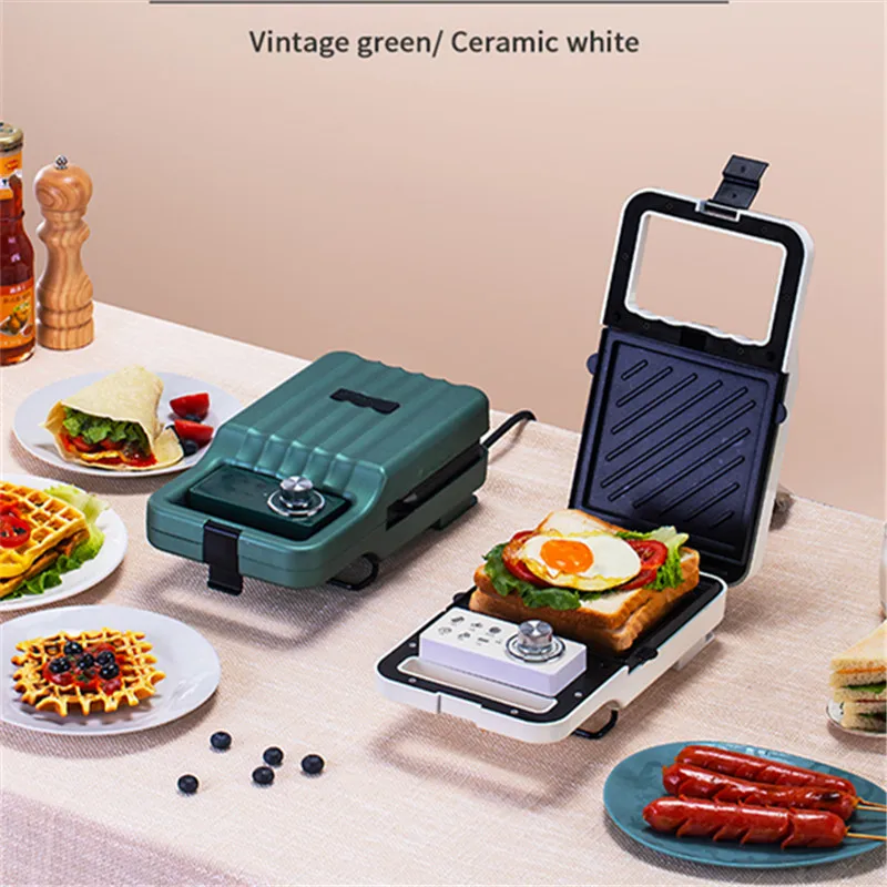 
Waffle maker custom plate Detachable Sandwich Non-stick Timing Electric Waffle Maker 