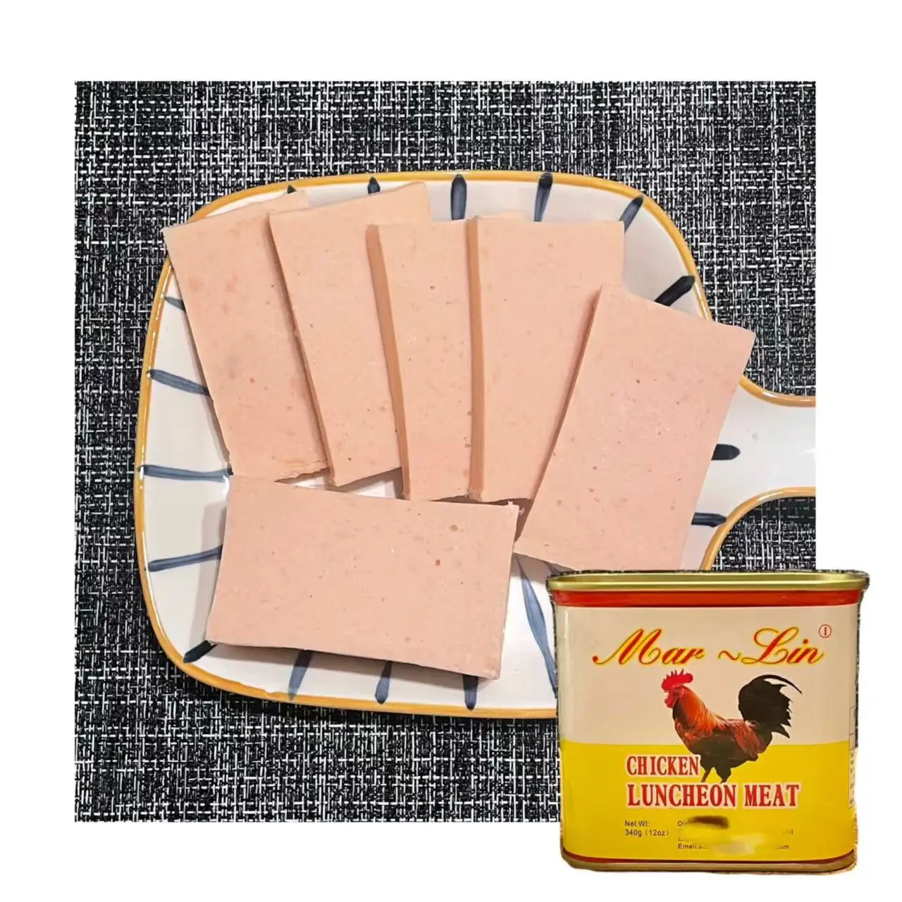 Sandwiches Factory direct sales OEM OBM Eat straight  Canned Chicken Luncheon Meat Can Goods 340g