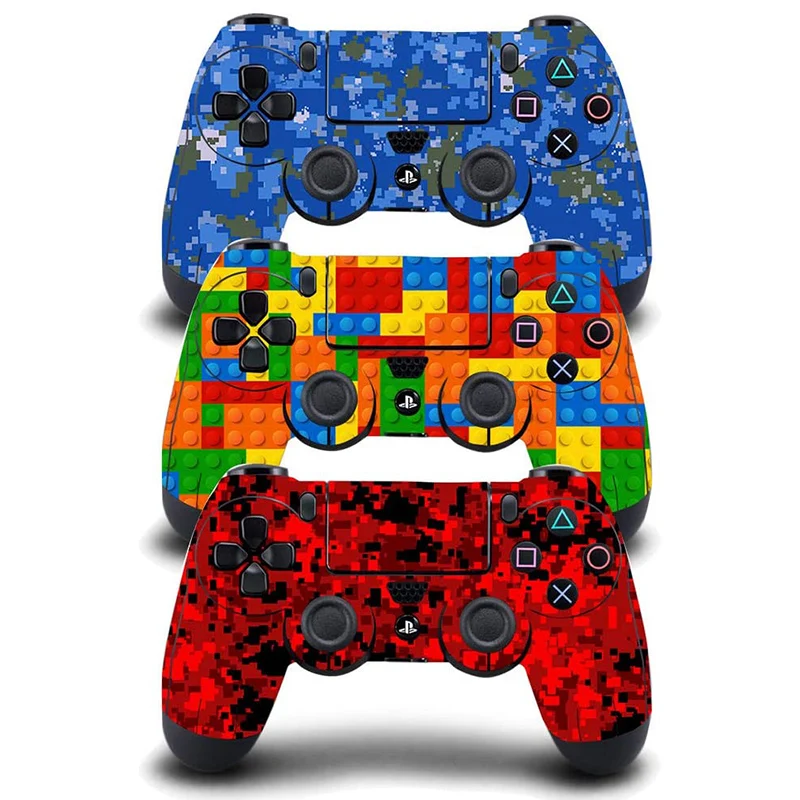 3 шт./лот Красочные Защитная пленка наклейка для PlayStation 4 PS4 контроллера геймпад наклейки крышка игровые аксессуары