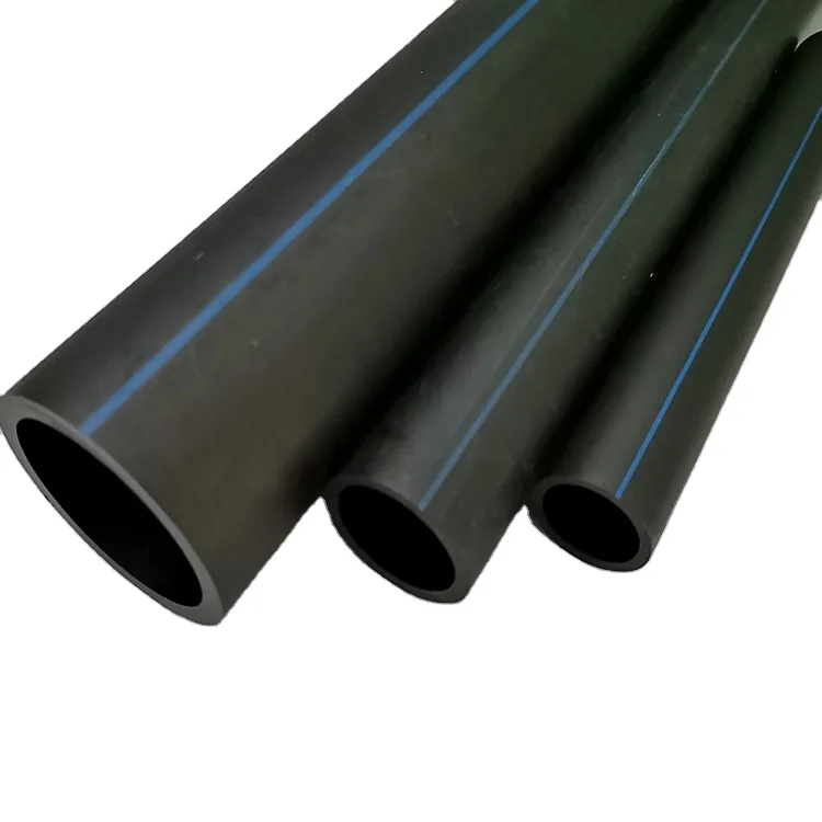 Large PE pipe manufacturer 80mm black double wall water tubing Plastic Drain Pipe