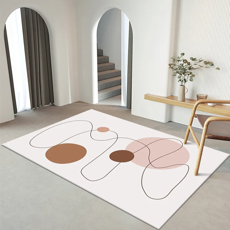 White fluffy rug living room carpet  soft and comfortable microfiber shaggy velvet carpets bedroom large size rugs