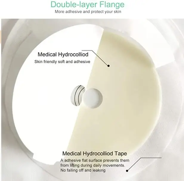 Transparent Opaque One Piece Ostomy Bag Supplies Bolsas De Colostomia