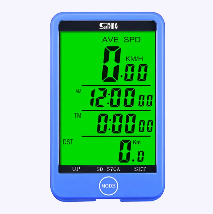 Factory Manufactured Waterproof wired bicycle computer with control LCD smart backlight black wired bicycle computer
