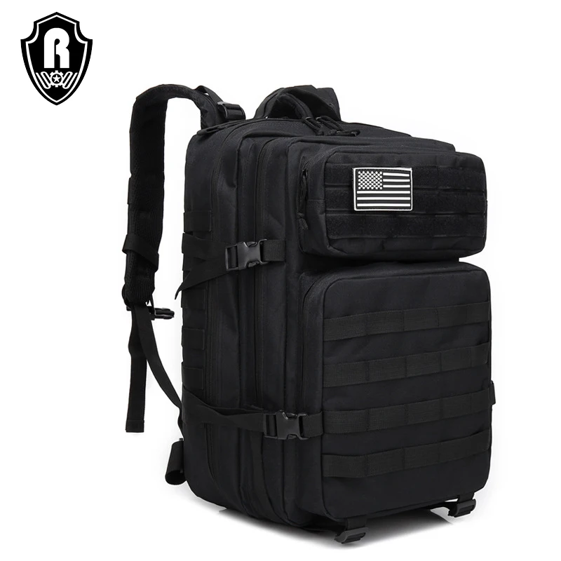Custom Logo 900D Oxford  Waterproof Tactical Backpack 45L Pouch Assault Pack Combat Backpack
