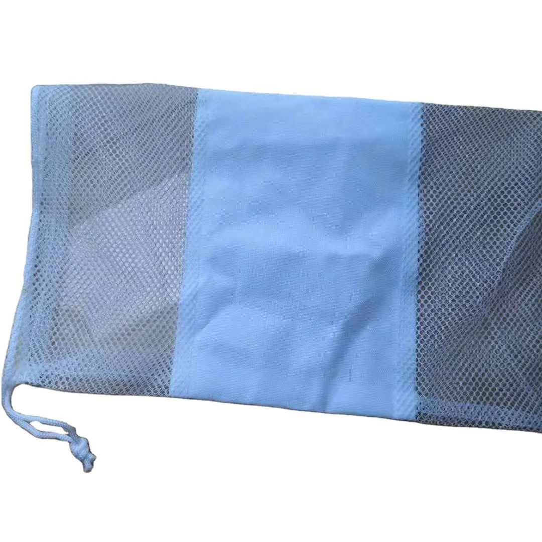 Custom Printing Wholesale  Mesh Gift Pouch Drawstring Black White Nylon Mesh Bag Any Colour  Bag Handbags Slippers And Bag Set
