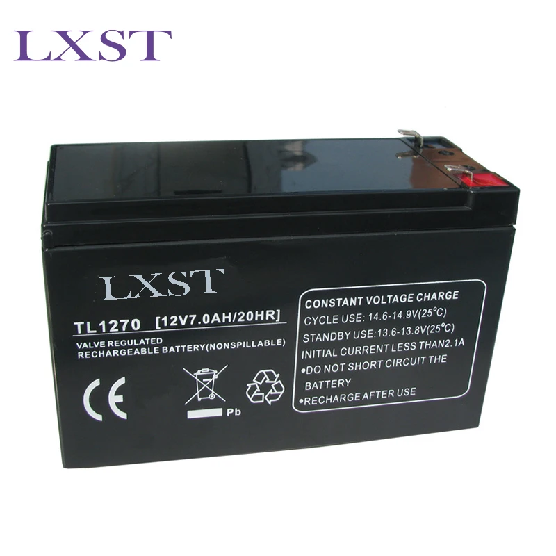 Rechargeable 12V 7.2AH smf maintenance free vrla lead acid 12v 7ah for ups backup power replacement battery