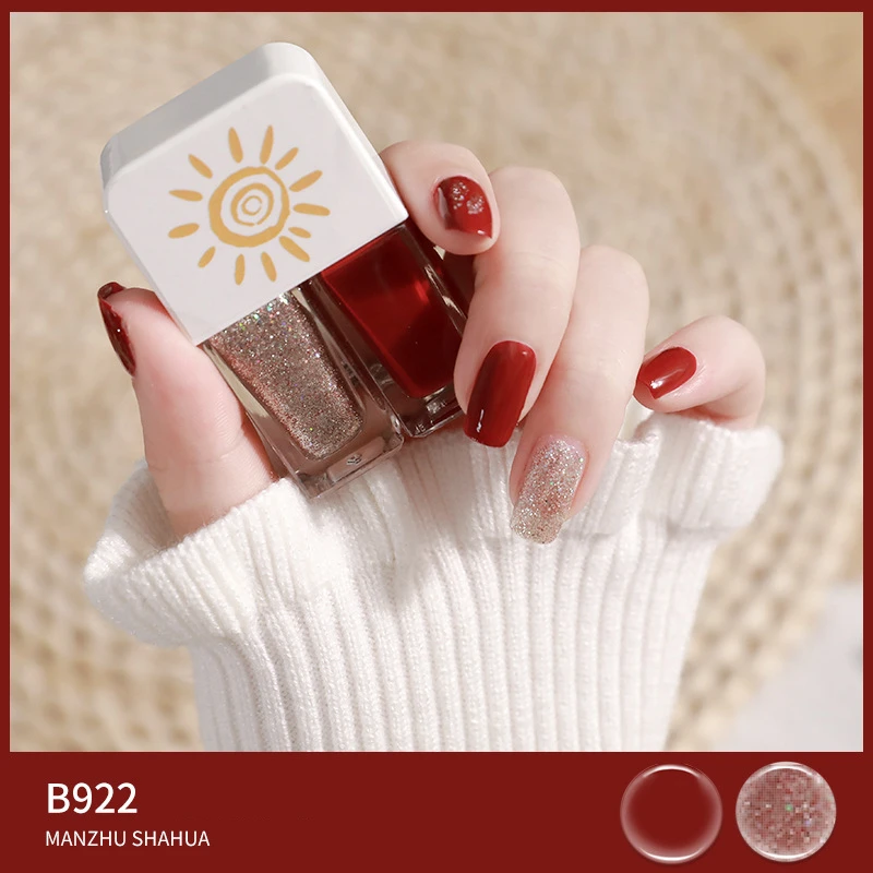 2022 Water-Based Glossy Scrub Tear-off Nail Polish Twins Nail Polish Combination Set