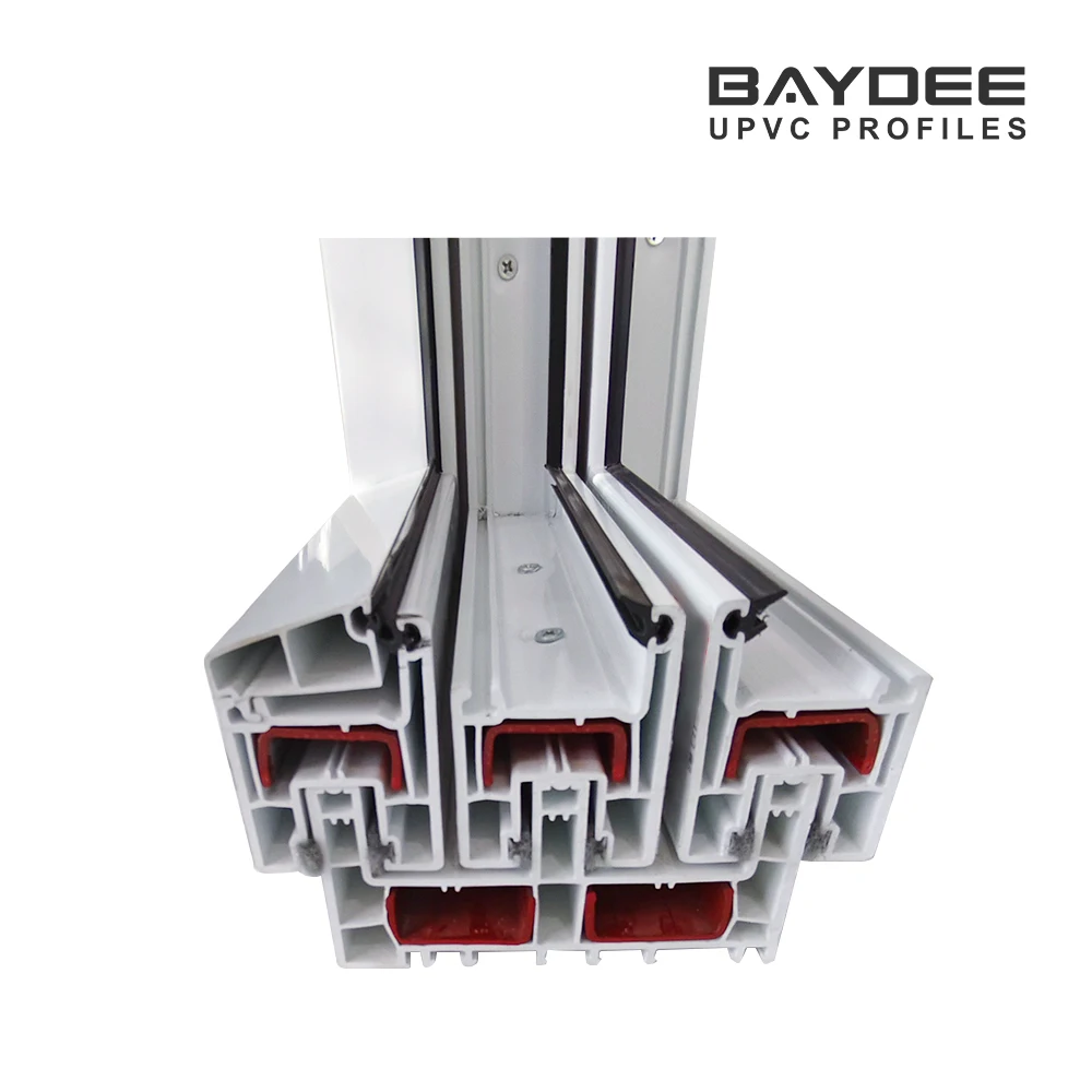 Best seller factory price plastic manufacturer sliding windows pvc windows and doors profiles Upvc proifiles