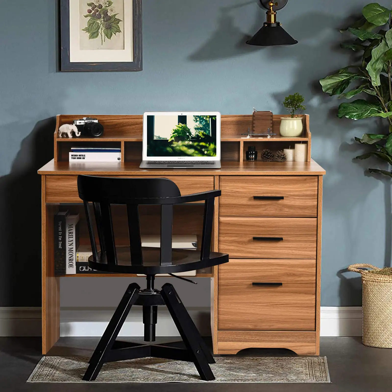 Компьютерные столы для дома и офиса с ящиками деревянные офисные спальни подростков кабинета письменный стол полками маленький