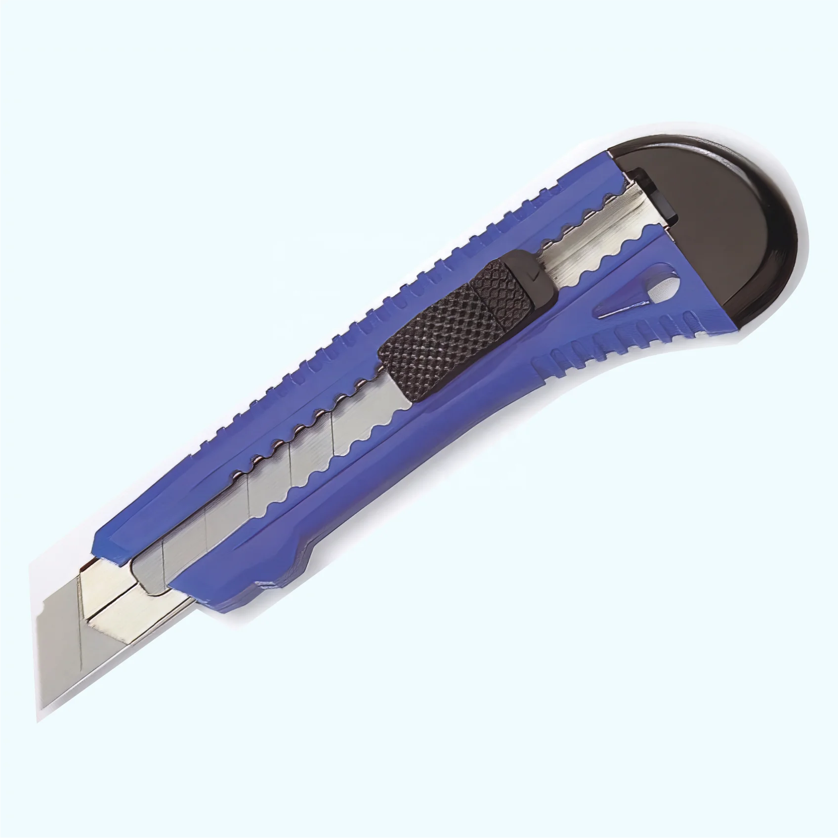 Economical 18mm Snap-Off Cutter Industrial Safety Sliding Blade Knife Tool ABS Handle Carbon Steel SK5 Blade Push Button ODM