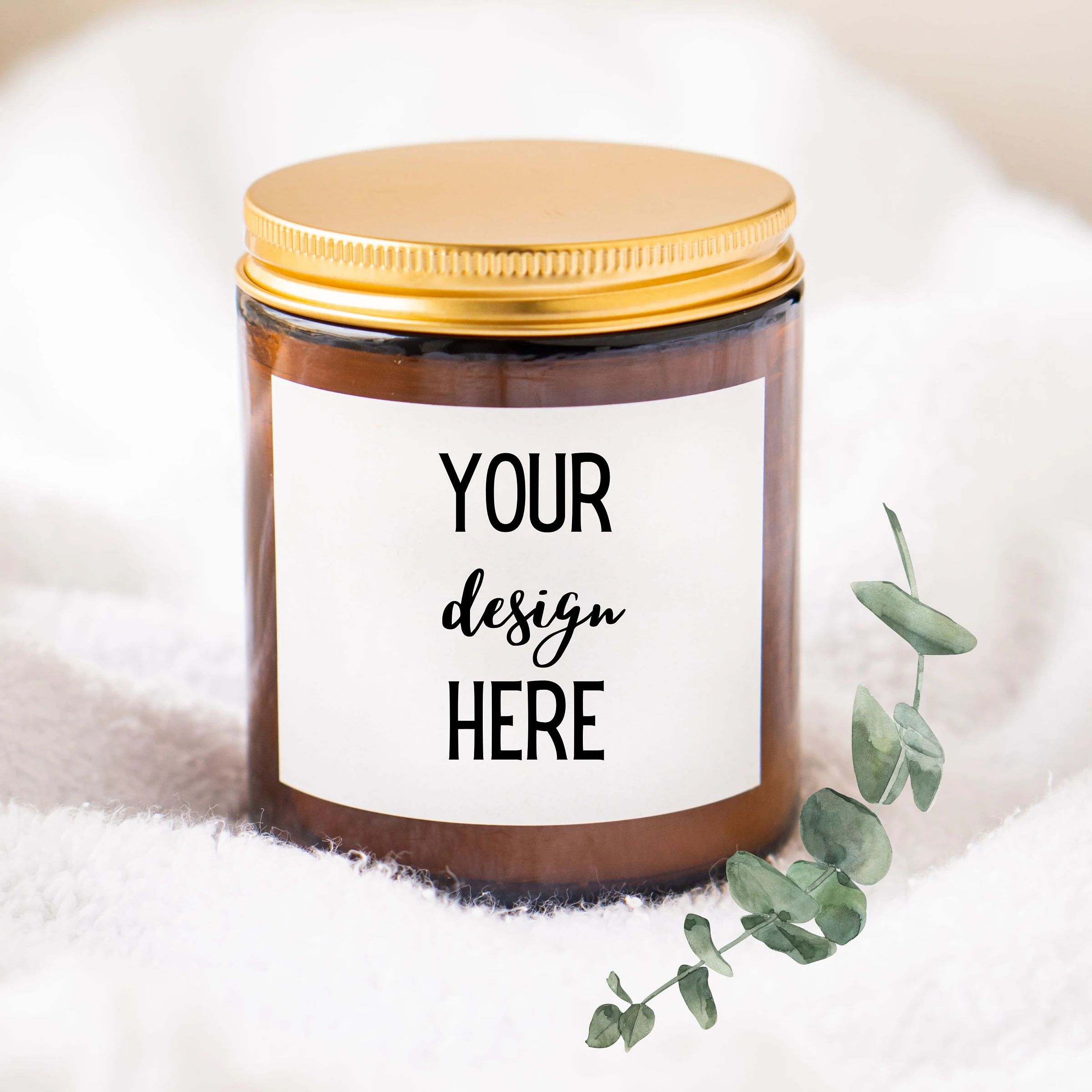 Customized Logo Label Glass Candle Jars Large Mouth Candle Cups Aromatherapy Candle Container with Metal Lids