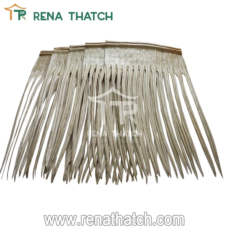 Enduring Anti-aging Cheap plastic thatch fiber palm leaf thatch roof gazebo for resort