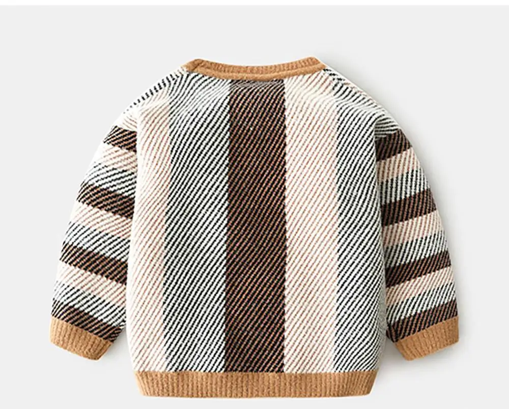 
Baby pullover 2019 autumn and winter wear new boys striped sweater 