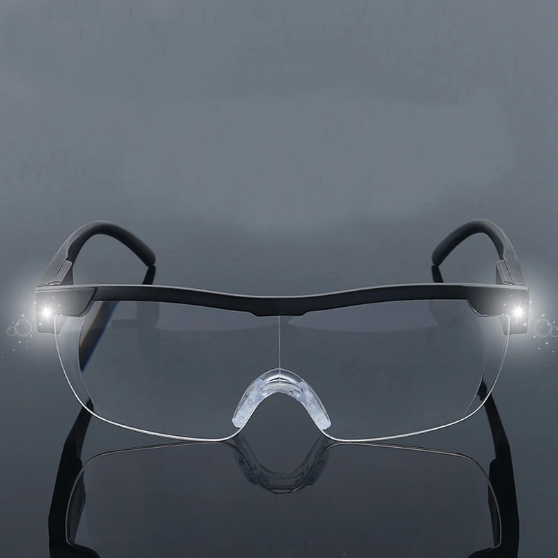 SKYWAY очки для чтения с синим светом блокирующие 1 6 раз большим зрением увеличивают заряжаемой светодиодной подсветкой