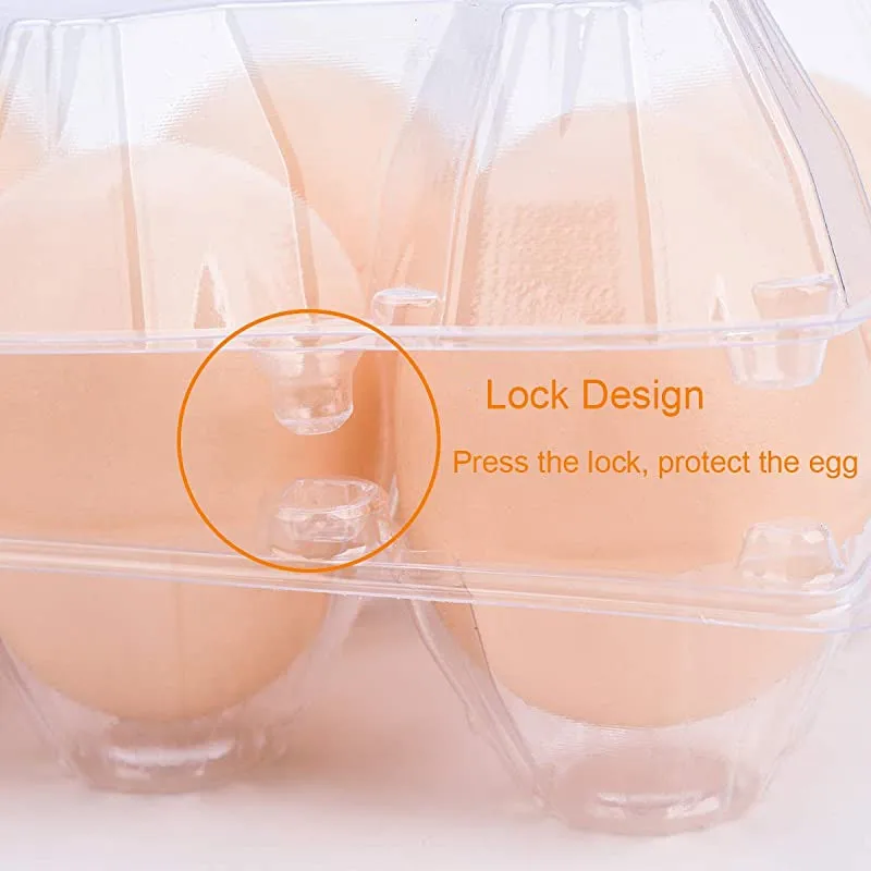 Plastic clear bulk empty chicken egg container egg packing trays for 12 15 chicken eggs