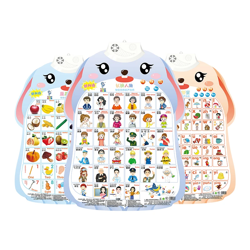 Animal Kids Baby English Education Audio 3d Wall Educational Charts Talking Abc English Alphabet Poster Electronic Wall Chart