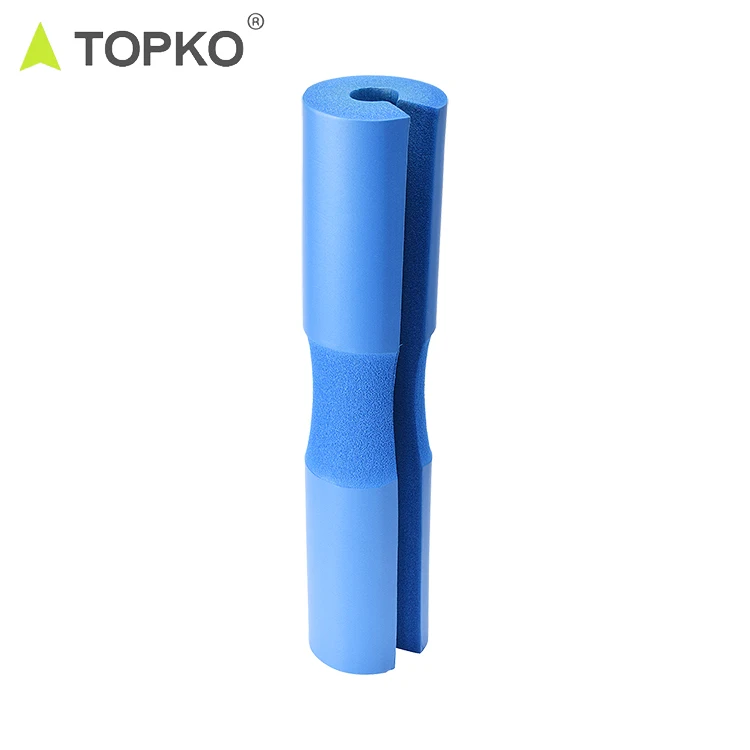 TOPKO weight lifting protective custom logo non slip NBR pink foam supports squat pad barbell cushion shoulder pad cover