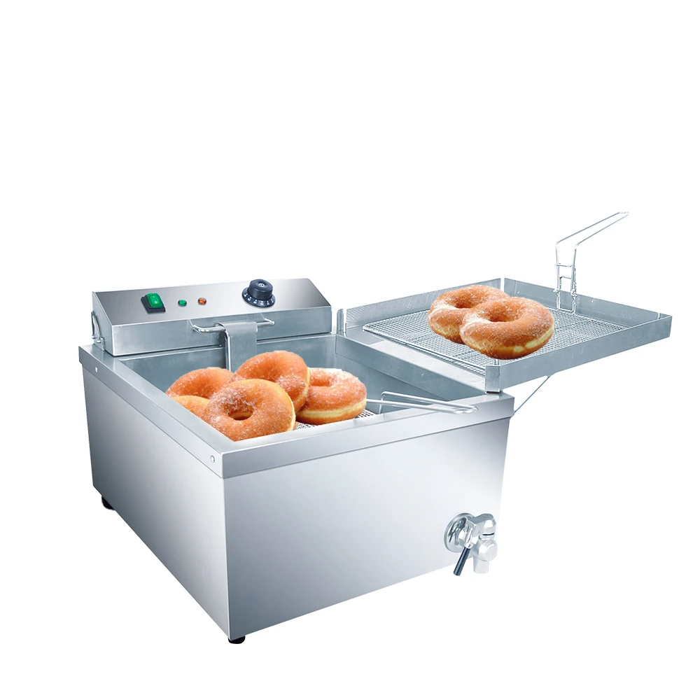 Commercial restaurant equipment  industrial deep fryer electric donut machine 12L donut deep fryer tabletop dougnut maker