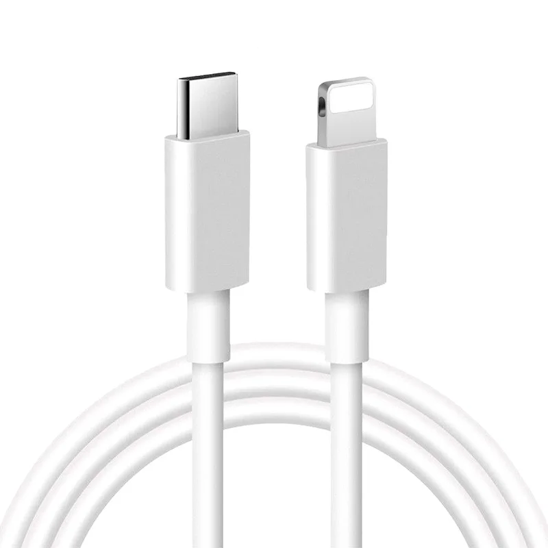 Заводской прямой зарядный кабель для телефона Apple быстрой зарядки 1 м 2 Тип C на PD 8-контактный USB-кабель