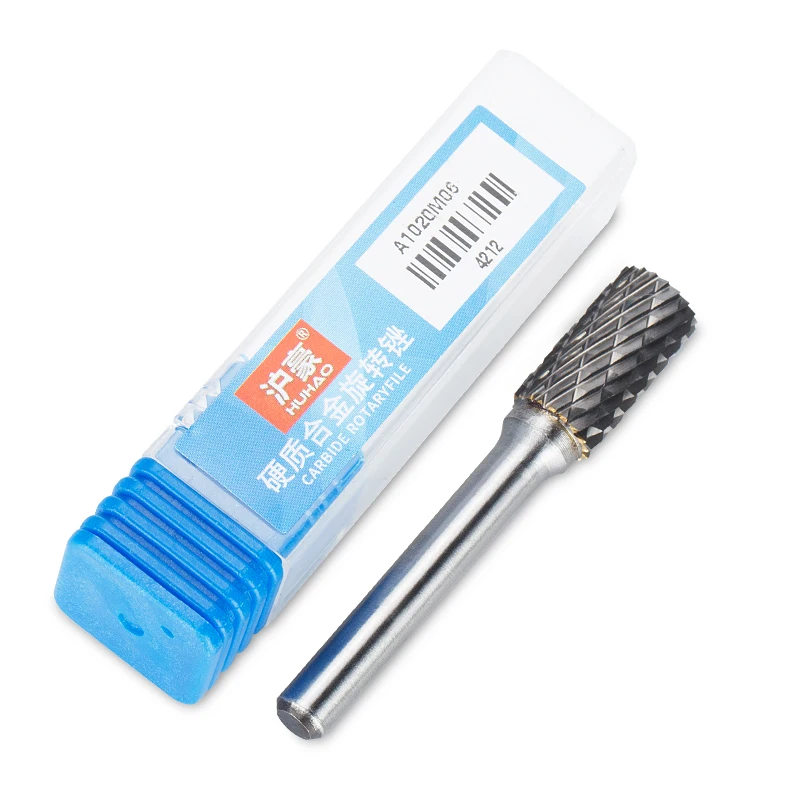 HUHAO 6mm Shank Drawing Tungsten Carbide Milling Cutter Rotary Tool Burr Rotary Dremel Metal Wood 4210