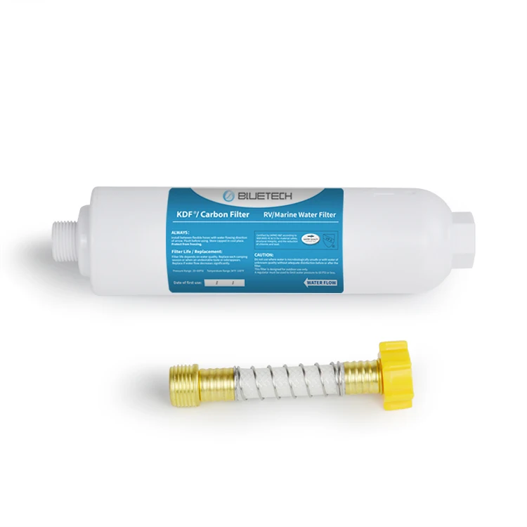 Home Kitchen Tap Water Filtration System Carbon Block Filter Cartridge Replacement 10 Inches Standard Size Improve Water Quality