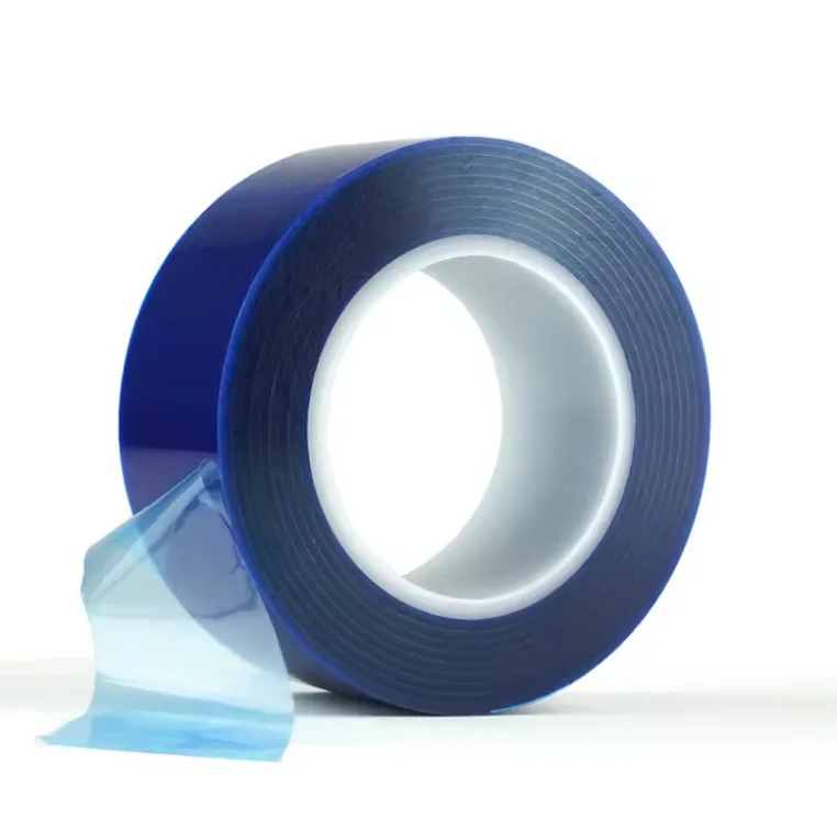 LongTai50um Furniture Watch Protect Film Glass Mobile Phone Camera Lens Silicone Self Adhesive Blue PE Stretch Protective Film