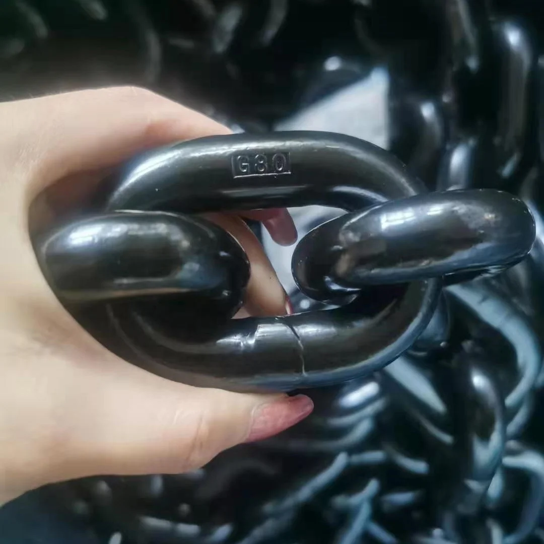 6mm EN818-2  black alloy steel grade 80 lifting chain manufacturers AG90L 22MnCrNi