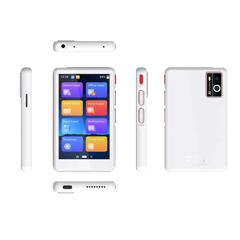 P40 4inch Chinese English French Arabic 14 Offline Two way Translation Smart Voice Translator for Business Study