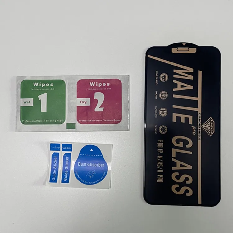 Matte screen protector  Diamond Shield glass screen protector for iphone 12 for redmi note 10 mobile screen gard