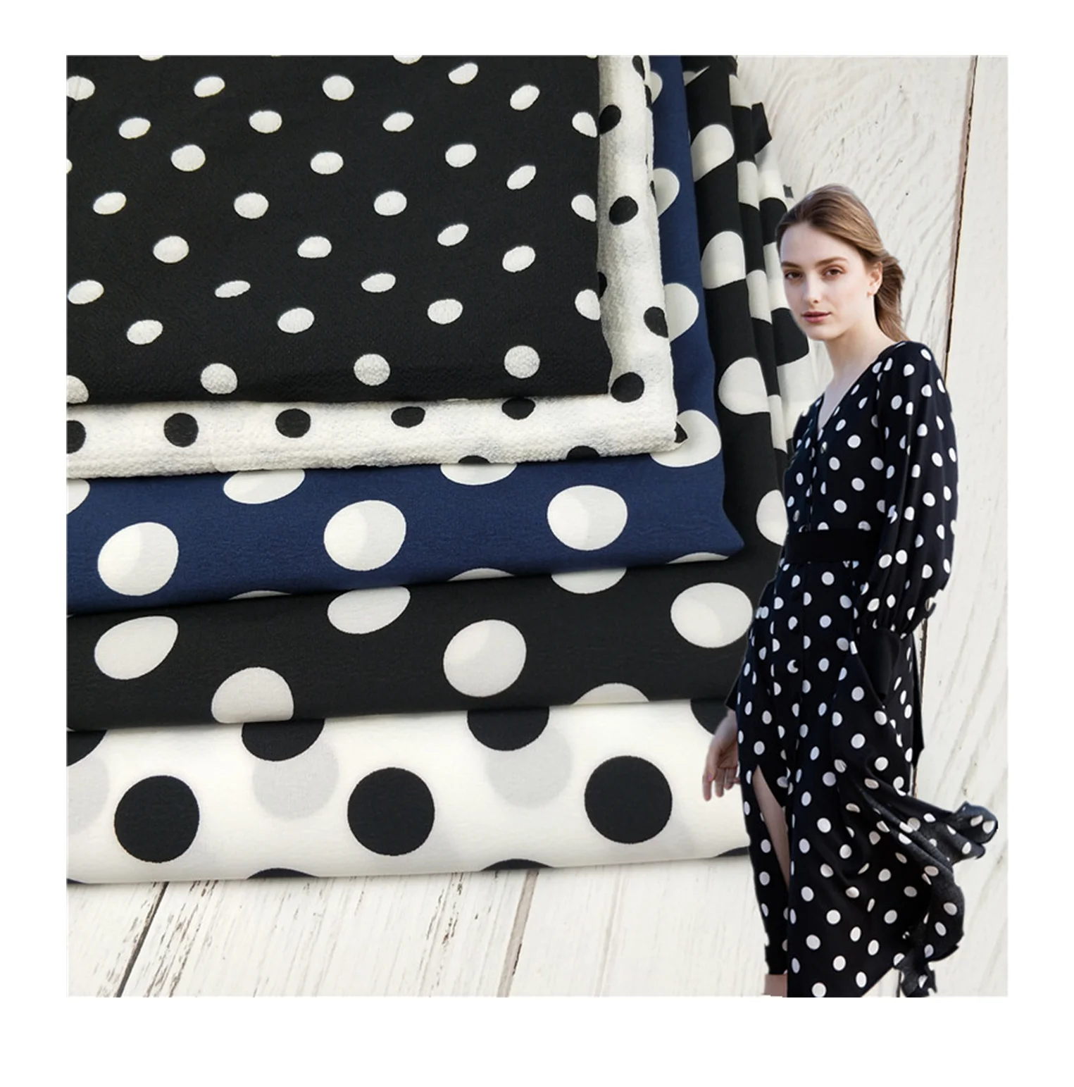 Popular 100d chiffon spandex fabric 100d poly print woven plain fabric for clothes