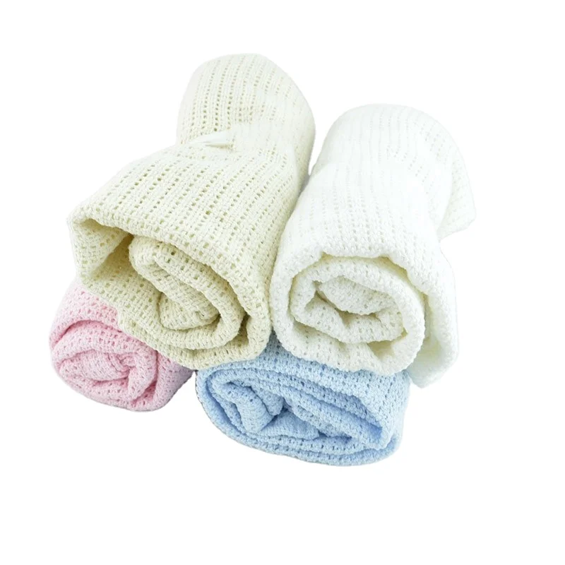 Customized Cotton Super Soft Newborn Baby Month Blankets Swaddle Wrap Bath Towel Stroller Covers
