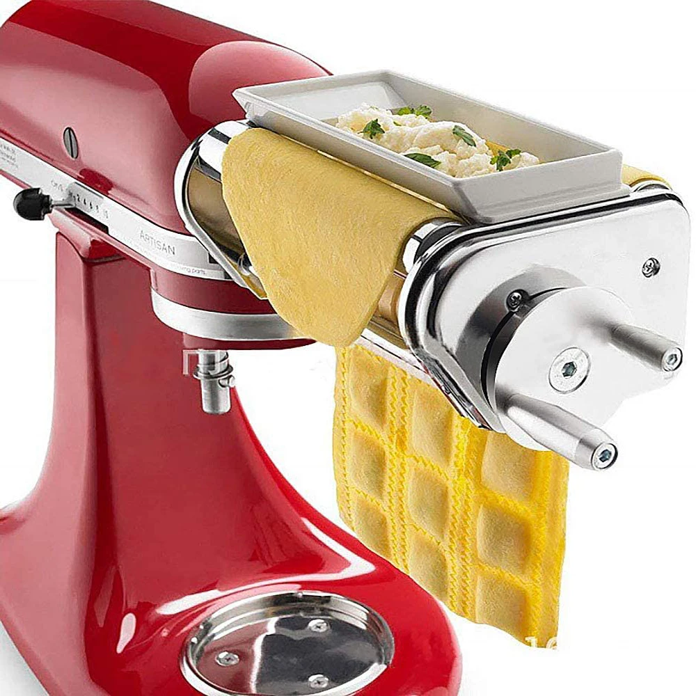 KRAV Ravioli Maker Attachment for Stand Mixers Household Steel Stainless Stand mixer Machine Attachment