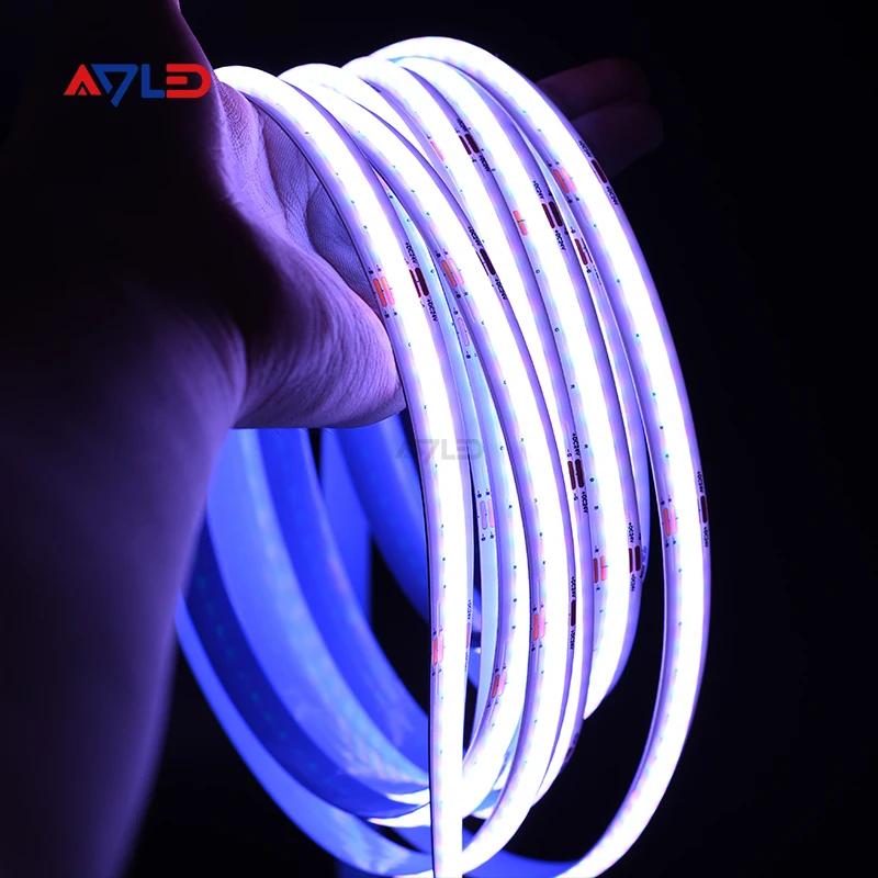 New high density 576chips RGB COB LED strip dotless 12V 24V COB RGB LED strip light
