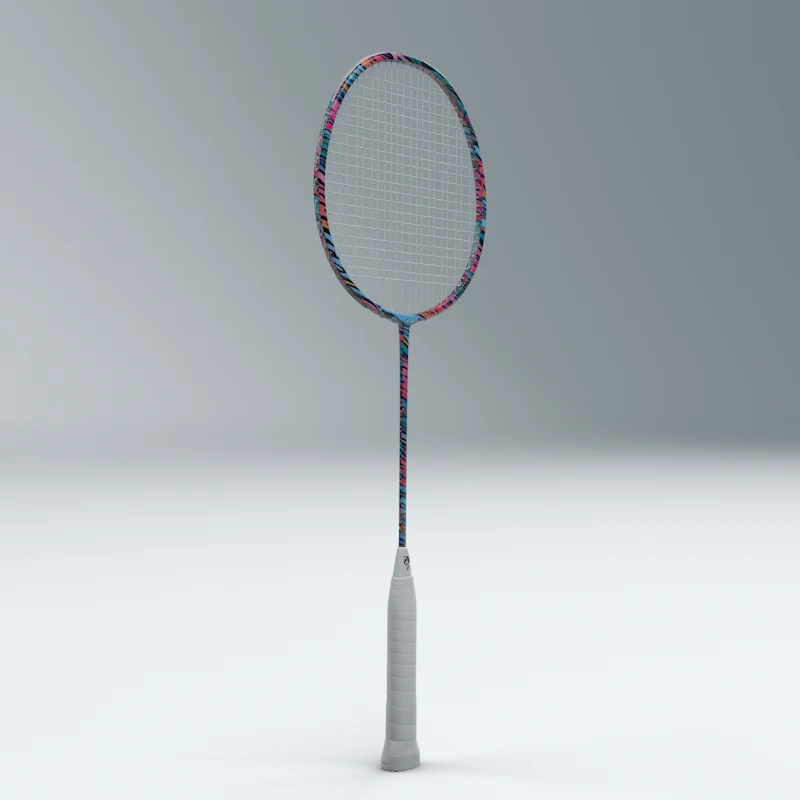 pink and blue patterns 4U 2023 hot sale steel custom professional odm set high modulus top brand cheap price badminton racket