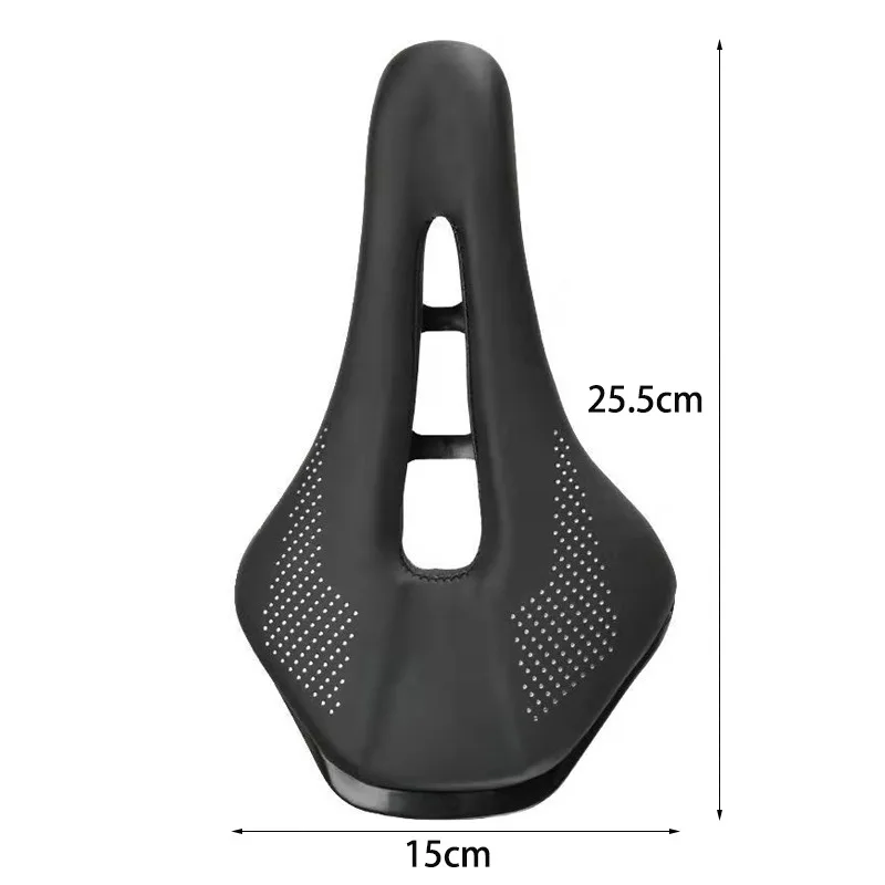 Ultralight Mountain Bicycle Saddle MTB Short Nose Road Bike Seat PU Leather Hollow Prostatic Saddle Bicycle Parts