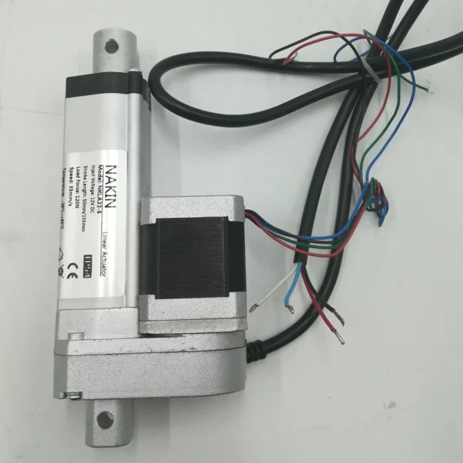 micro electric actuator 12V 24V DC stepper motor linear actuator
