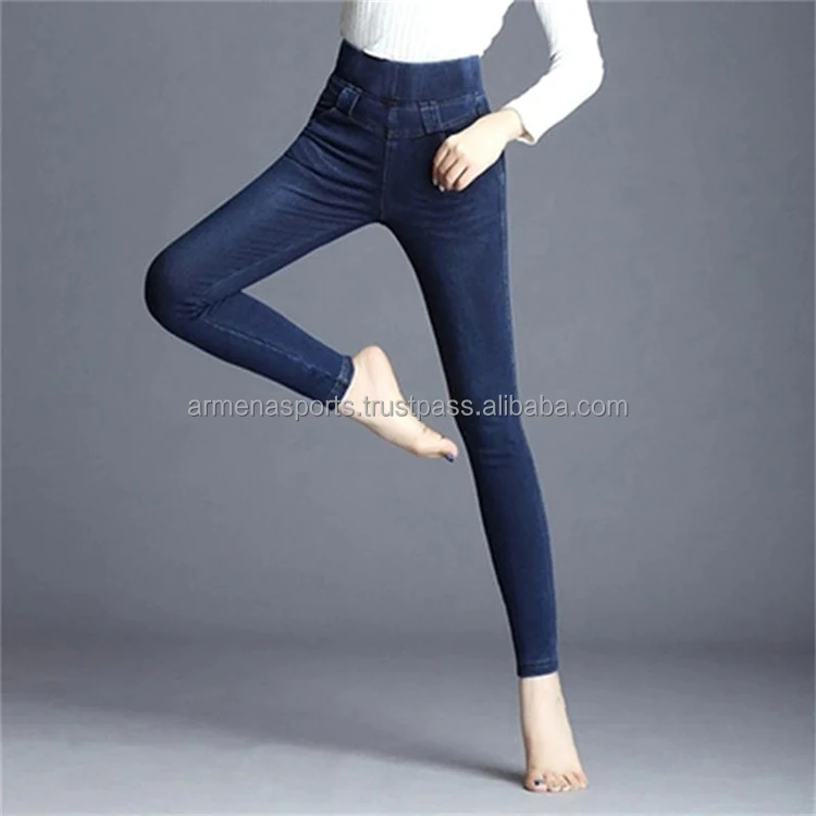
Pro Quality Best Material Simple design Women Denim Pants 