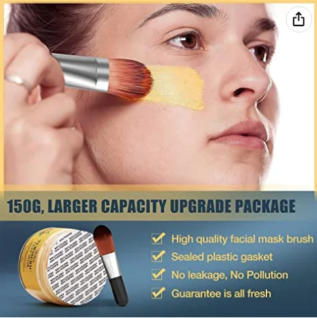 Wholesale Custom Private Label Best Face Care Whitening Remove Wrinkles Vitamin C Turmeric Clay Mask