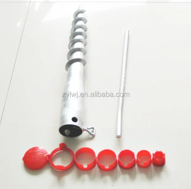 68x550 mm ground anchor, post anchor support, umbrella anchor