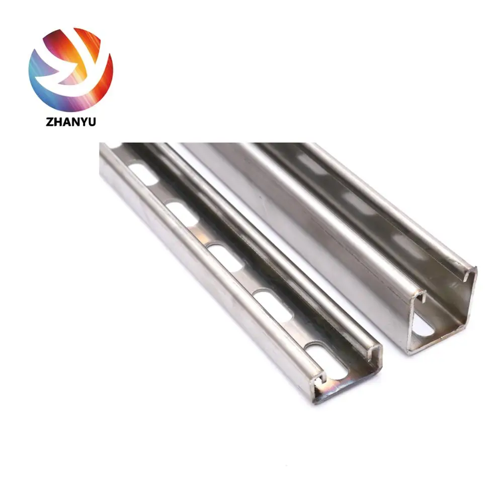
304 316 Stainless steel 41X41/52/62mm C Channel steel Structural Channels Unistrut C Channel Profiles  (62547233450)