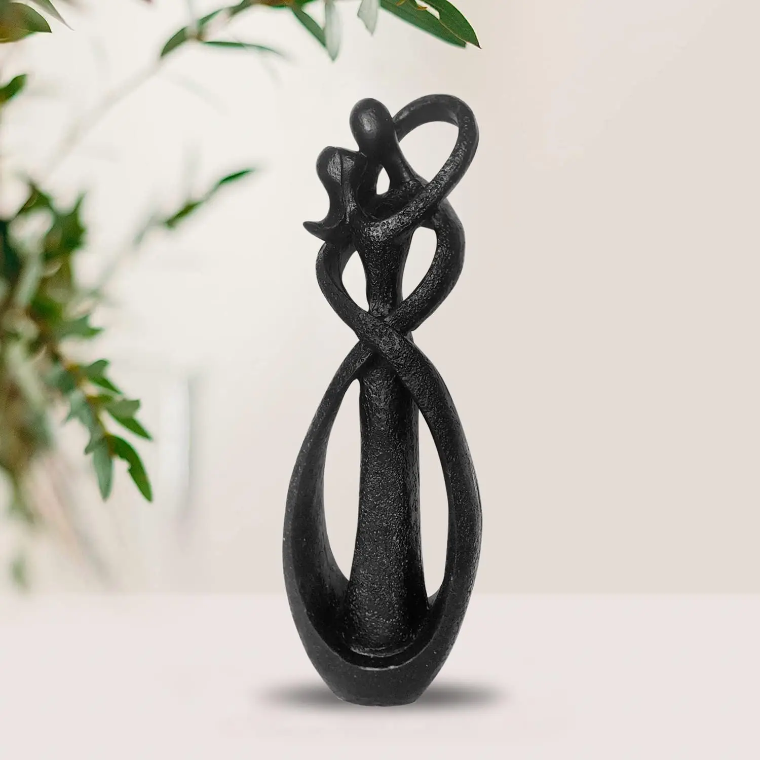 Custom Resin Crafts Abstract Couple Angel Statue Figurine for Home Decoration