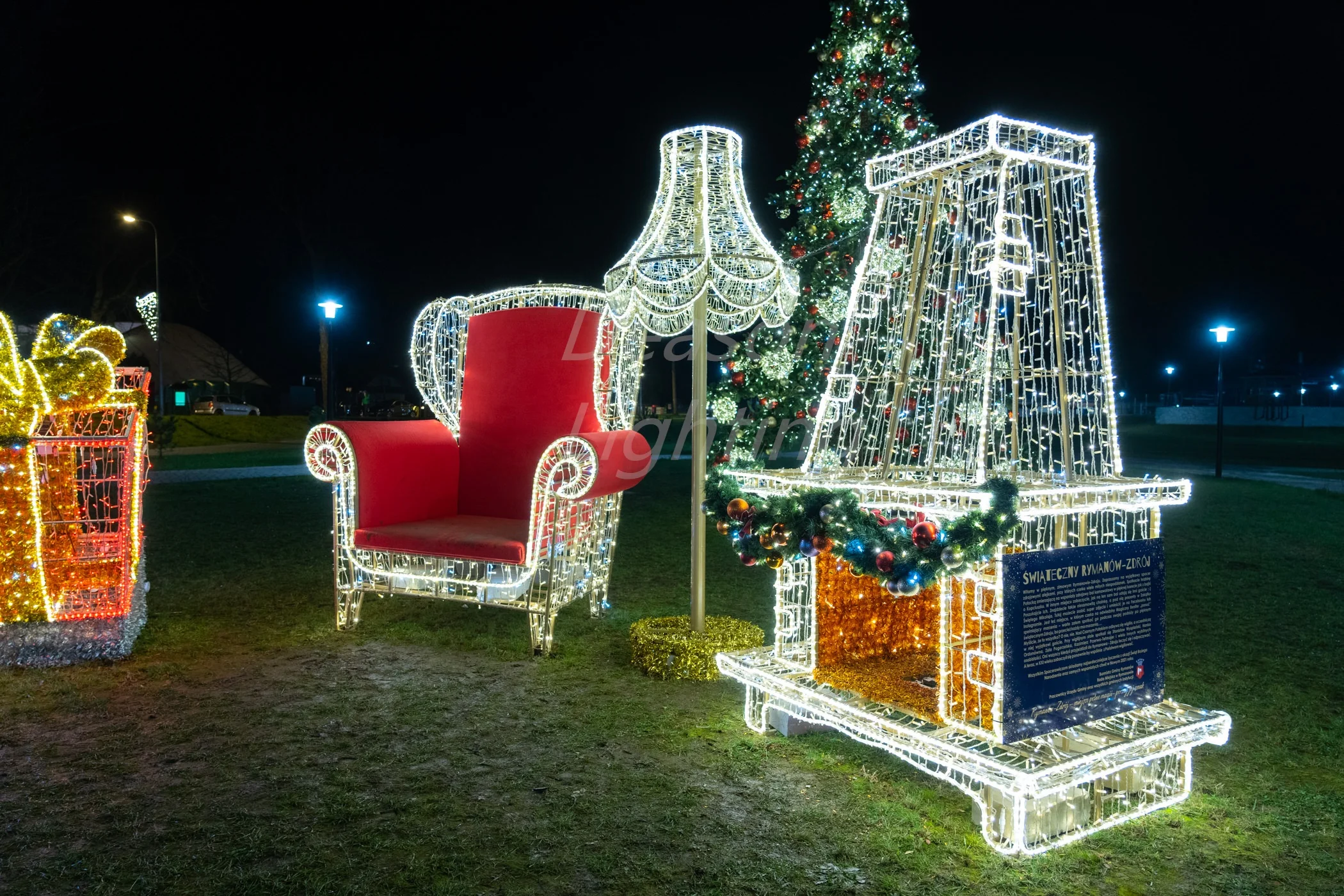 Christmas Fireplace decorations giant outdoor christmas motif lights