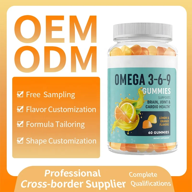 OEM ODM Wholesale Supplement Gummies Omega Oil DHA Vitamin C Gammy Candy Private Label Customized Manufacturer